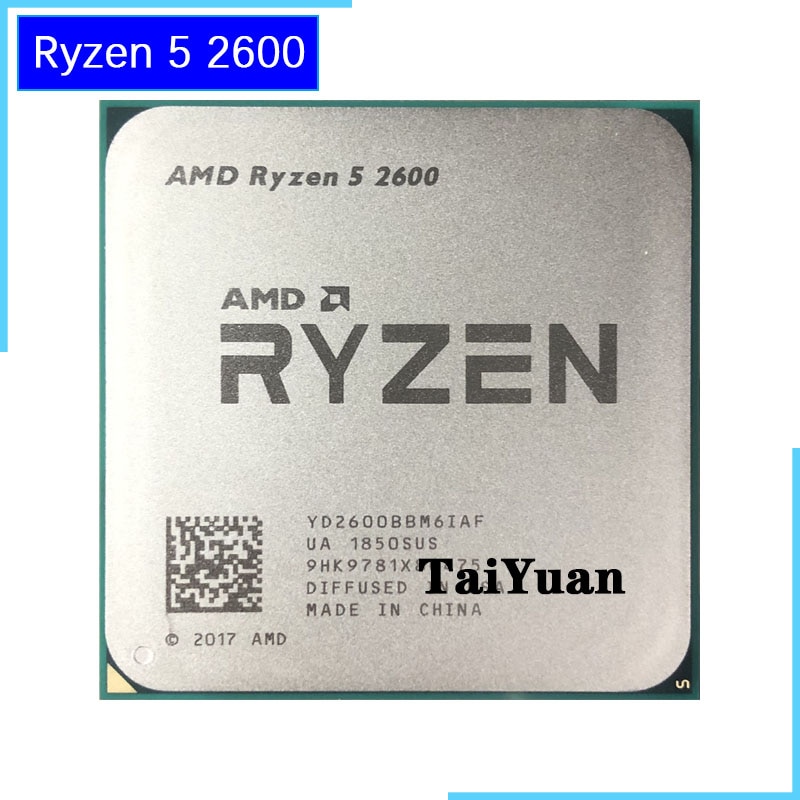 AMD-Ryzen 5 2600 R5 2600 3.4 GHz 6 ھ 12 ھ 65W CPU..
